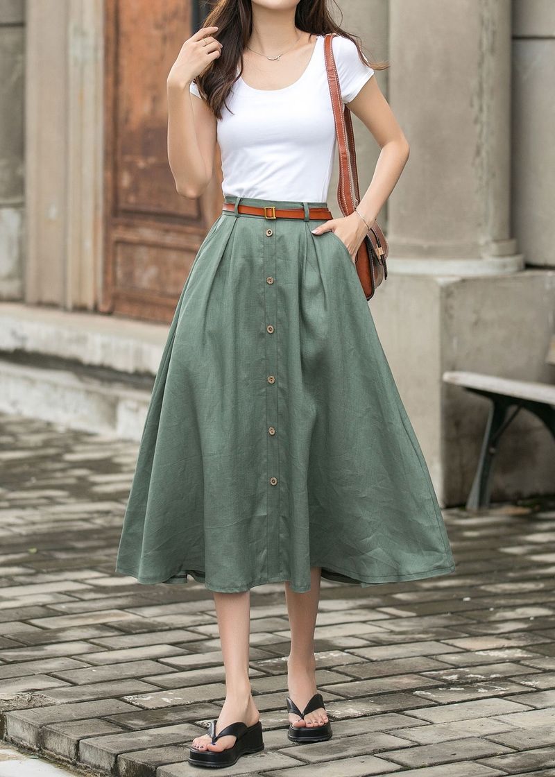 Sculptural Midi Skirt & Fitted Top