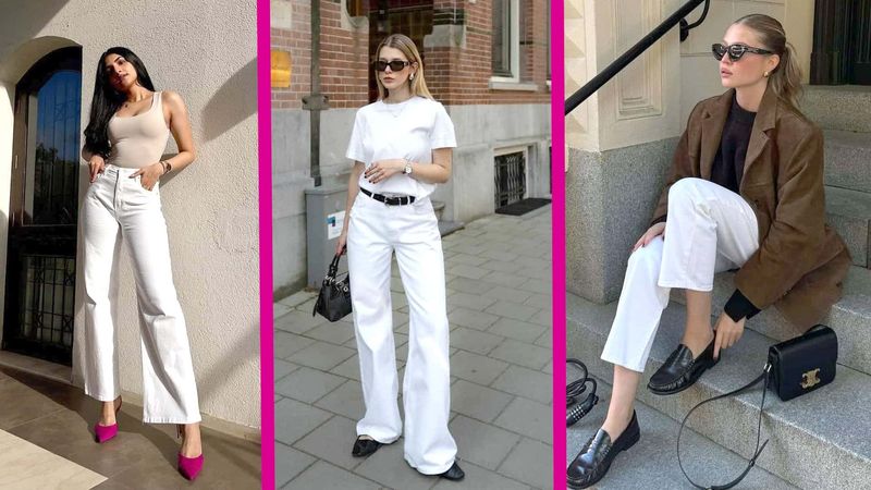 Minimalist White Jeans