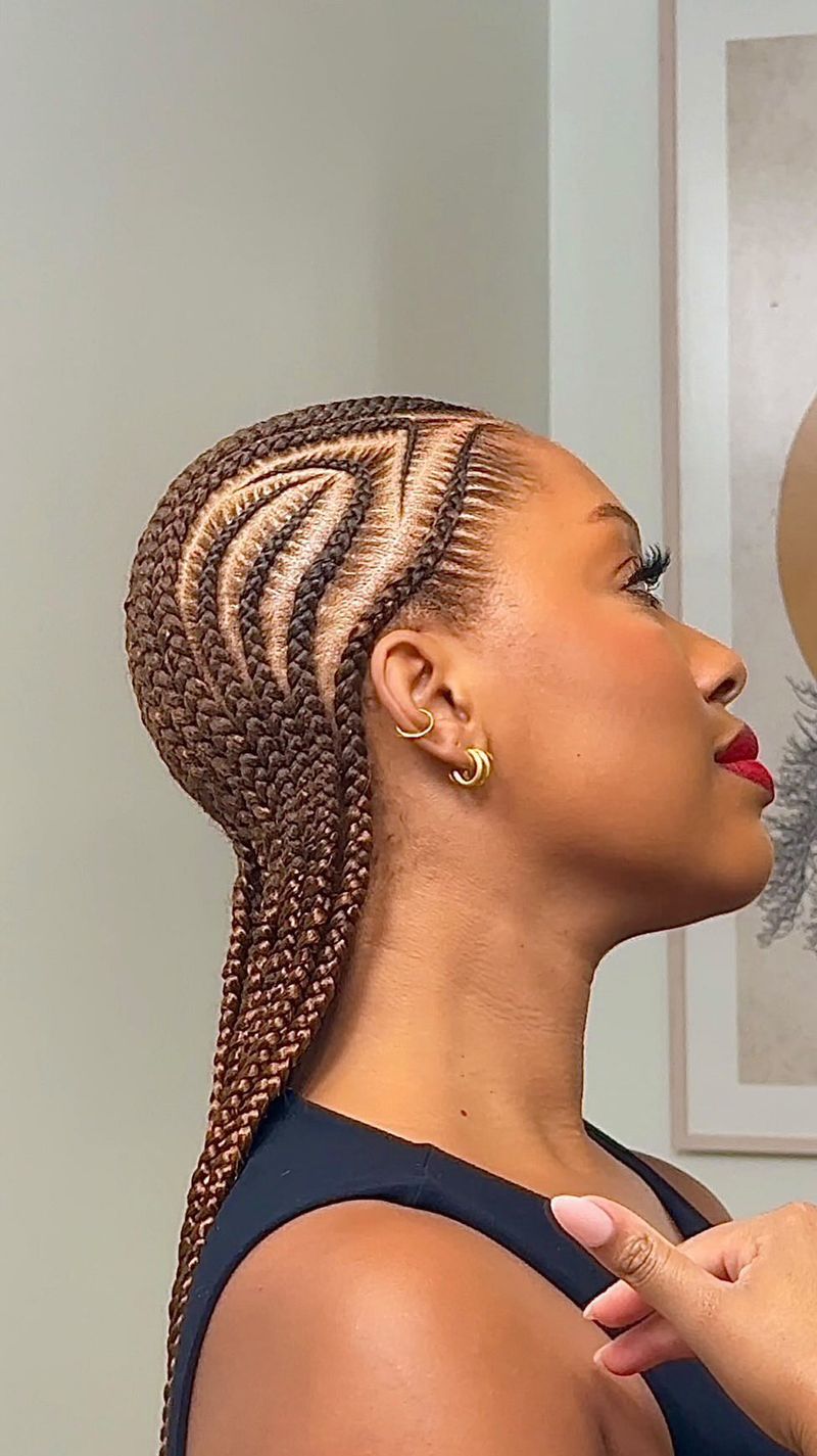 Sultry Long Cornrows