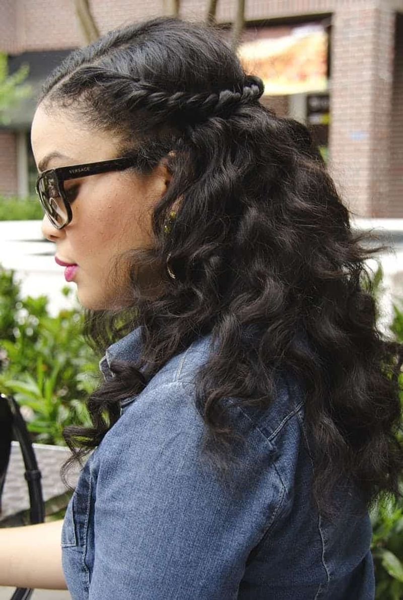 Half-Up Crown Braid