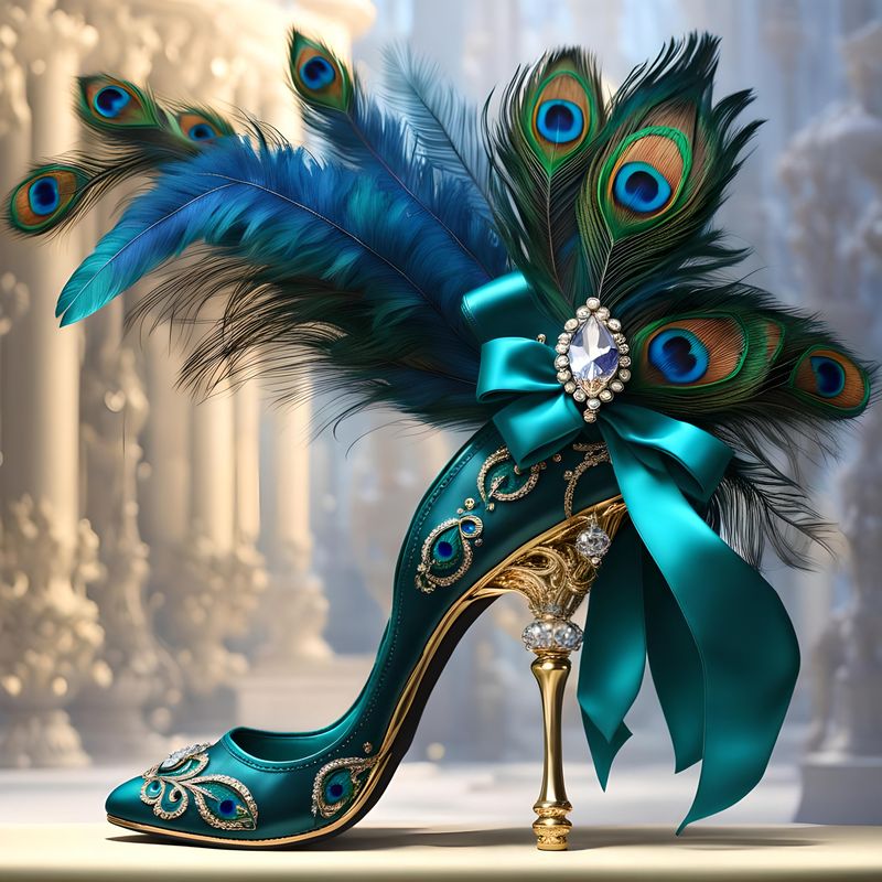Extravagant Feathered Heels