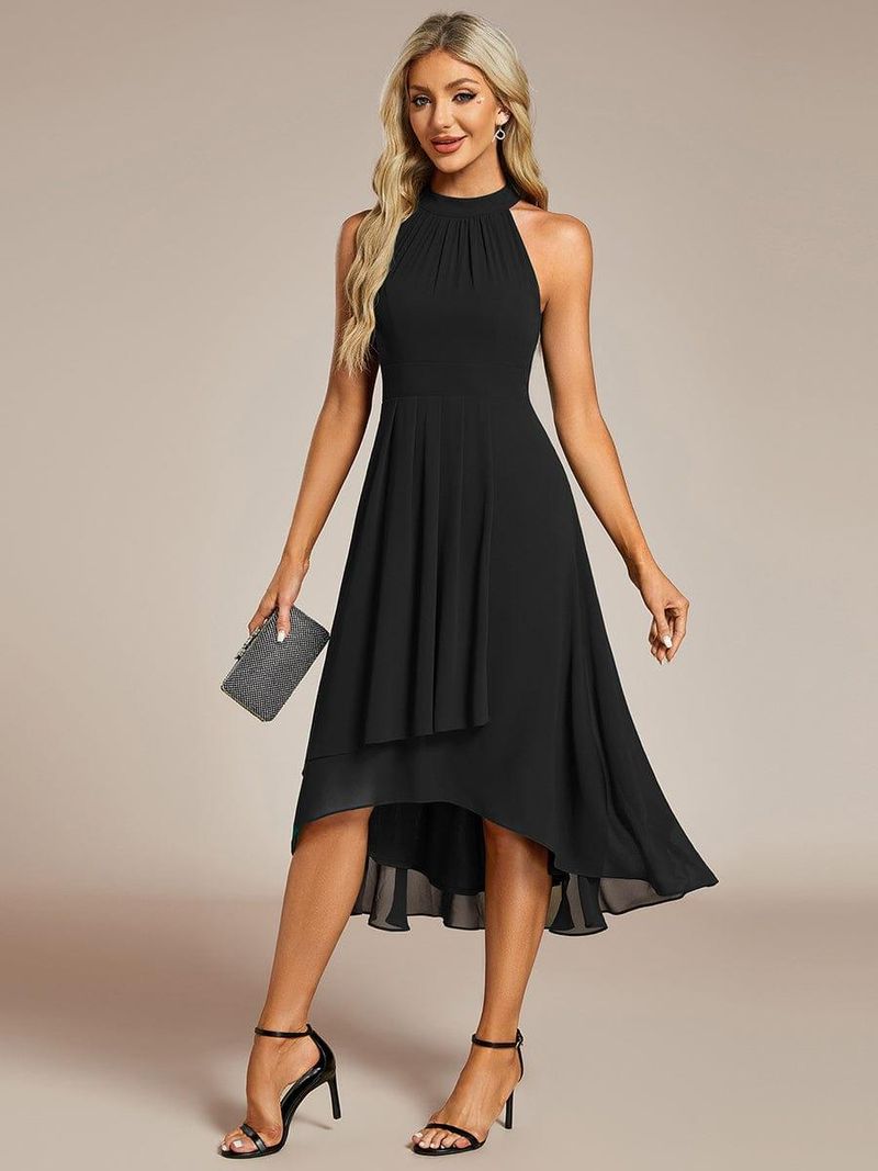 Elegant High-Neck Halter
