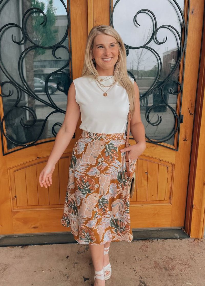 Vibrant Printed Skirt