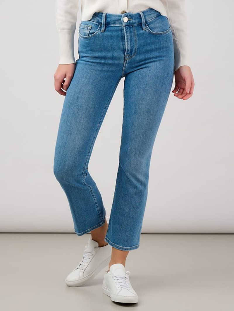 Cropped Straight-Leg Jeans