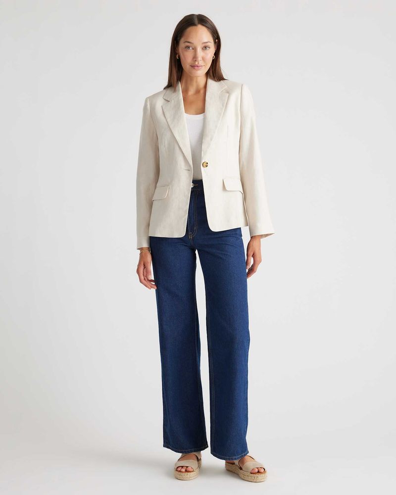 Structured Linen Blazer