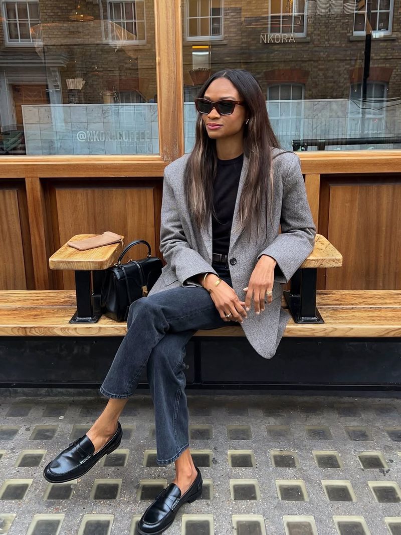 Cropped Pants and Loafers