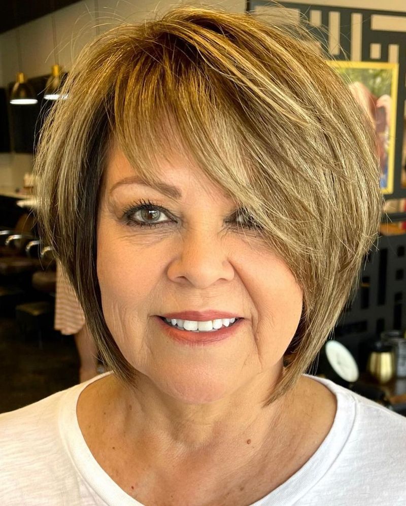 Short Textured Cut with Side Part