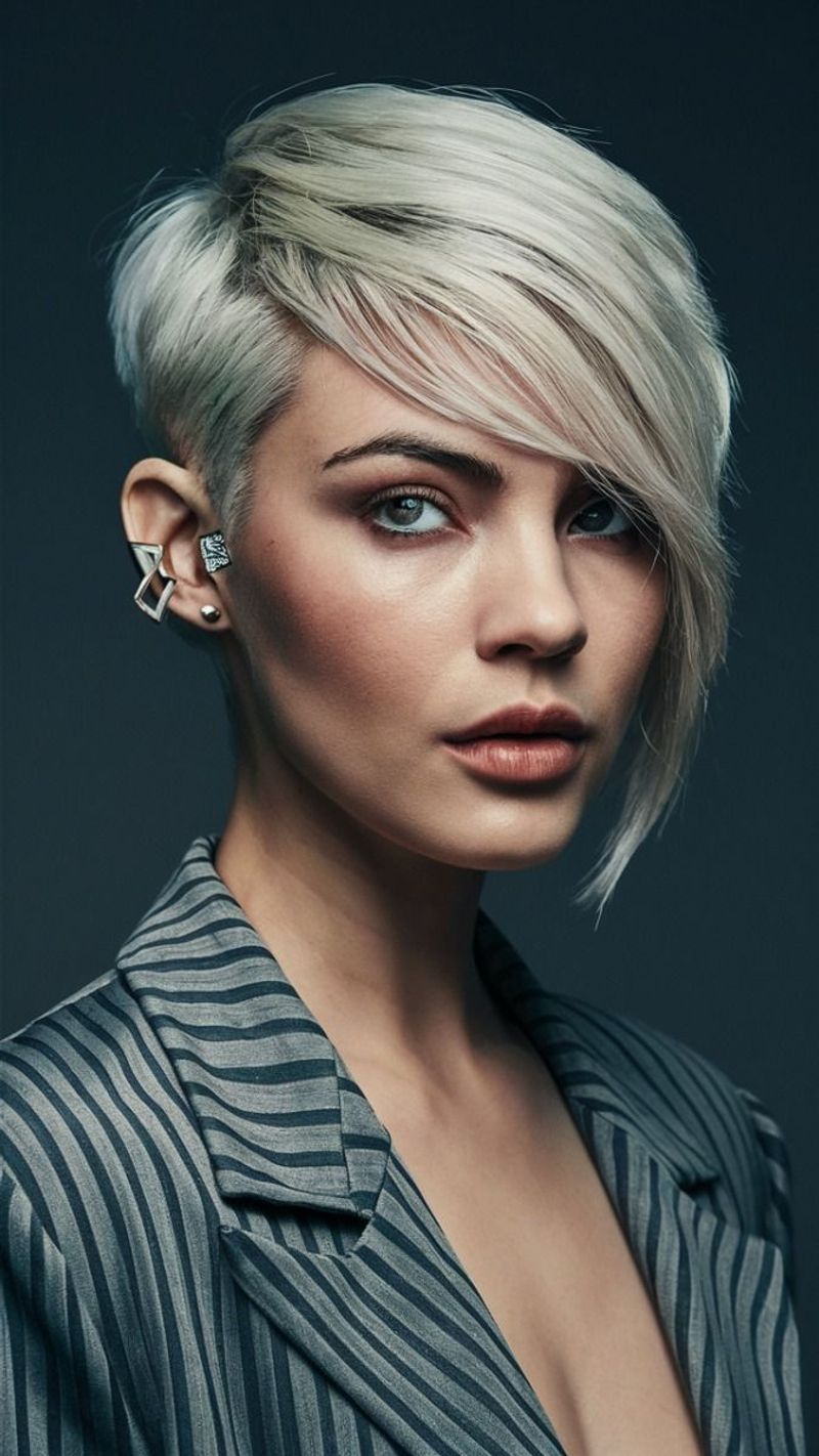 Asymmetrical Pixie With Side-Sweep