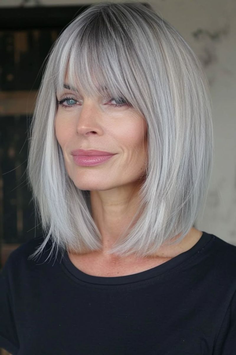 Wispy Silver Fringe