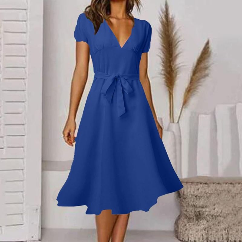 A-Line Dress with Belt