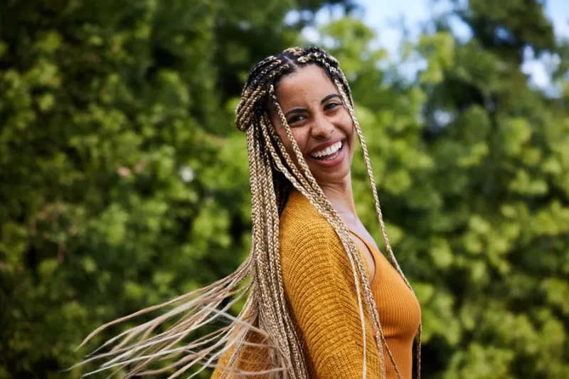 Feed-in Braids with Ombré