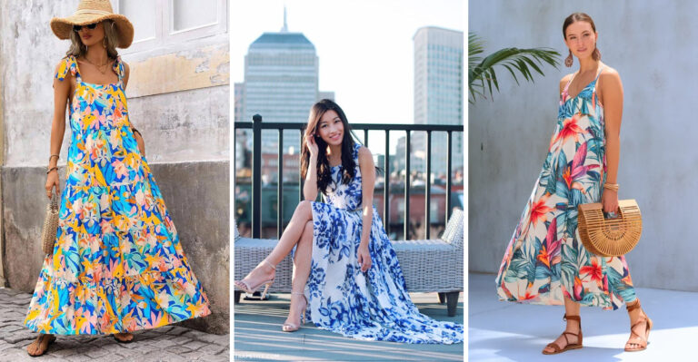 10 Sandals That Elevate A Floral Maxi Dress & 6 That Clash With The Print