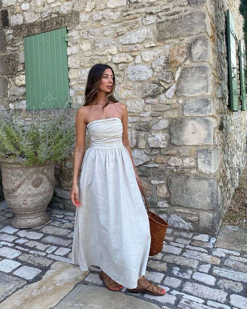 Breezy Linen Dress Combo