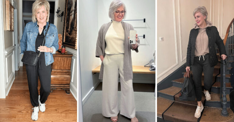 16 Polished Travel Outfits For Older Women That Feel Like Wearing Pajamas