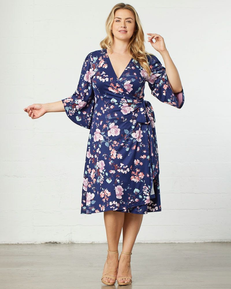 Floral Fantasy Wrap Dress