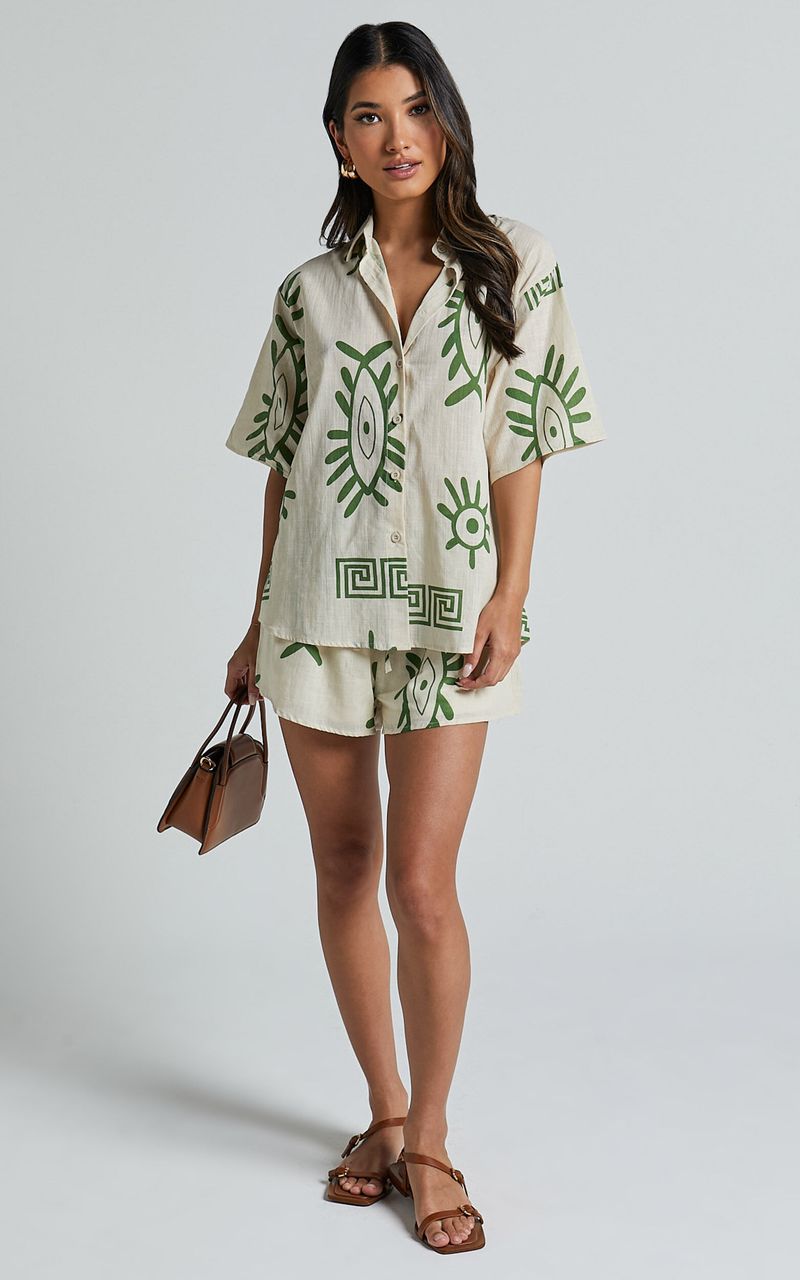 Linen Shirt and Shorts Combo