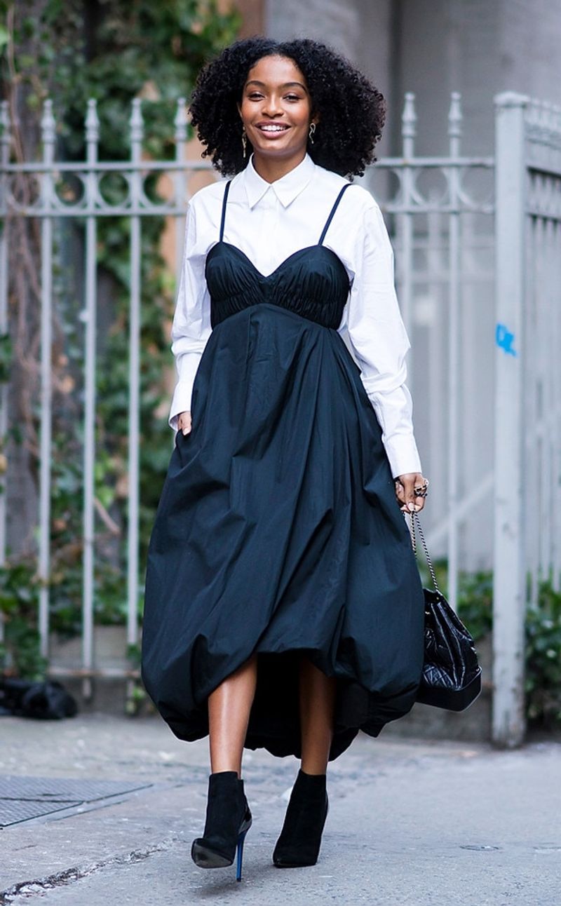 Layer Over a Shirt for Edgy Contrast