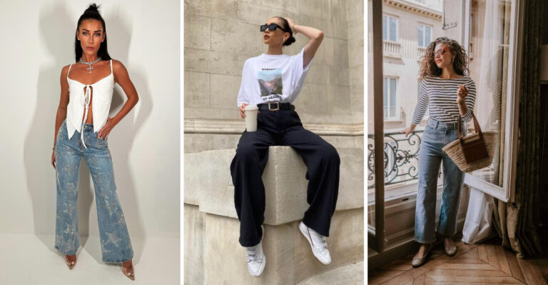 17 Basic Ways to Style A Tee and New Wide Leg Denim