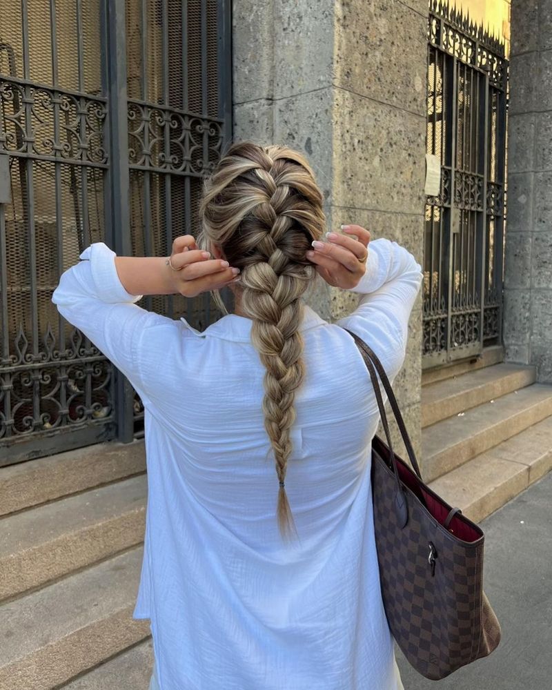 Trenza francesa clásica