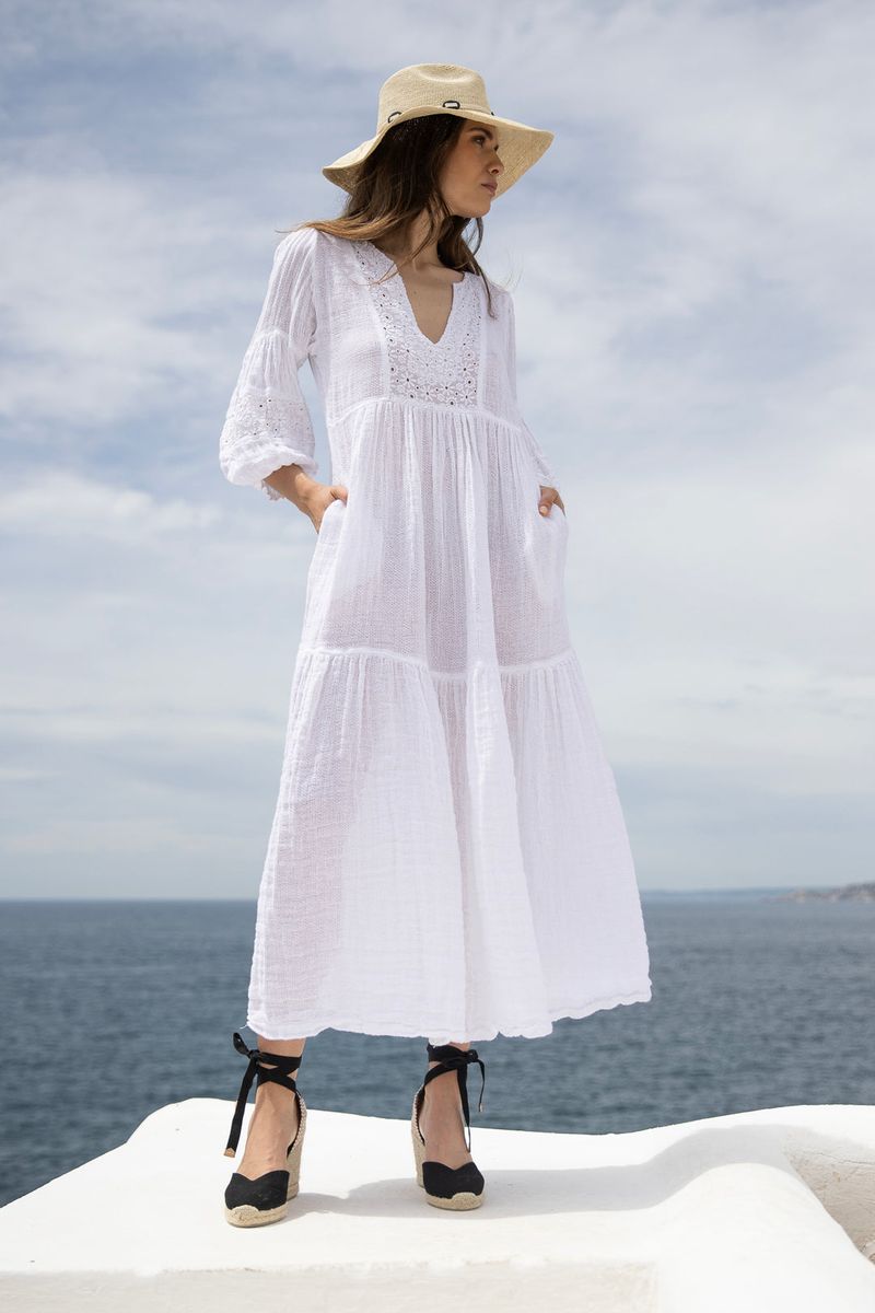 The Classic White Linen Dress