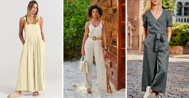 18 Loose Summer Jumpsuits To Flatter Women Over 40