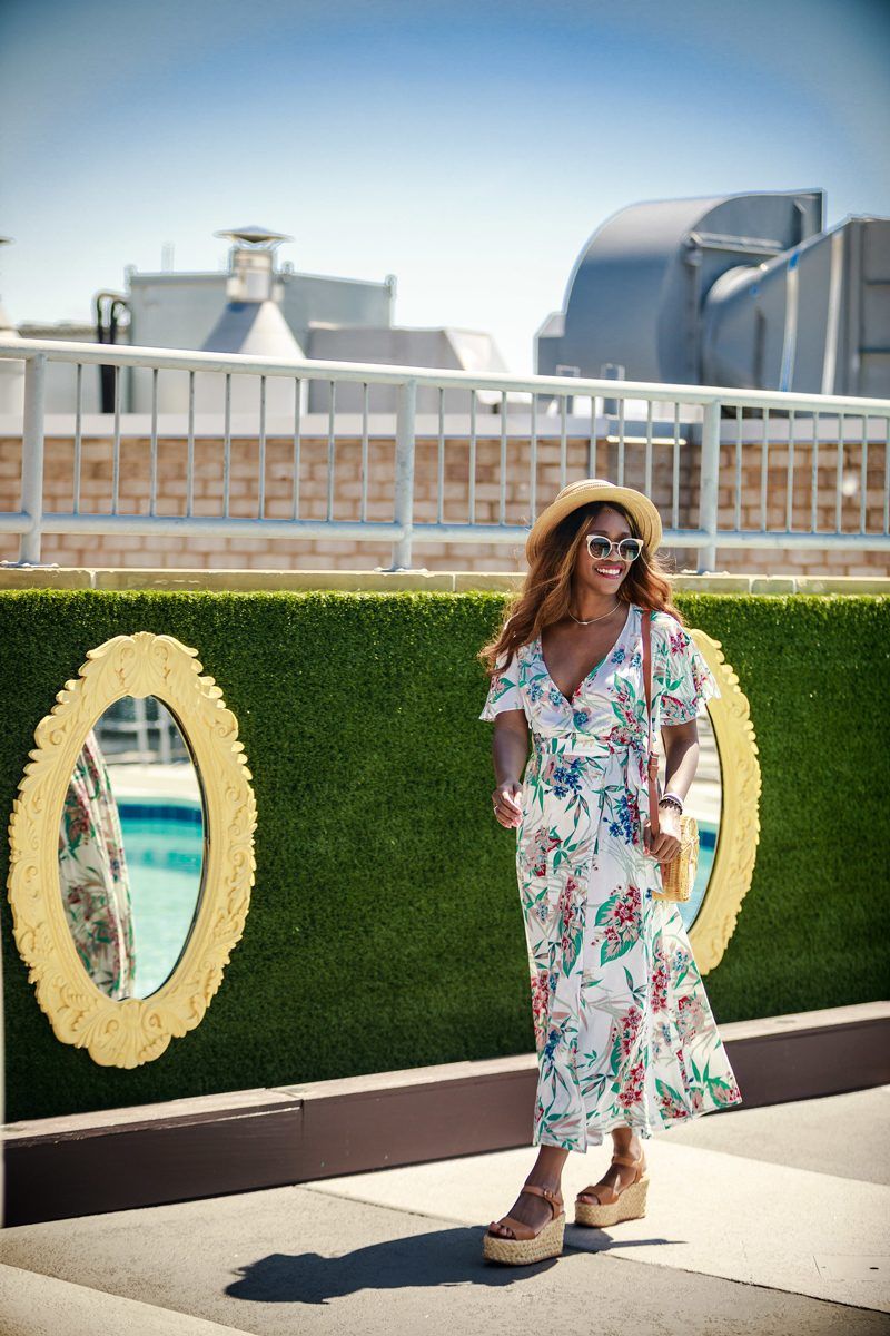 Floral Wrap Dress