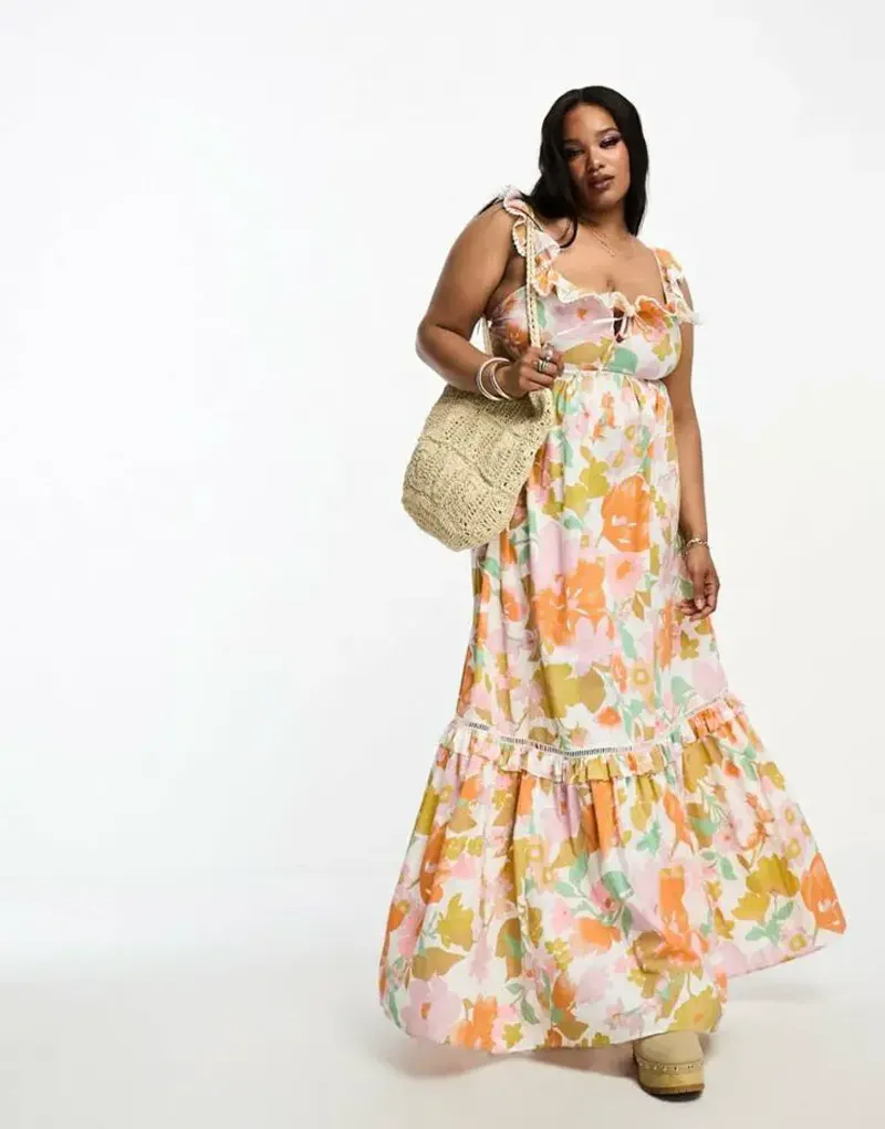 Flowy Maxi Dresses With Bold Prints