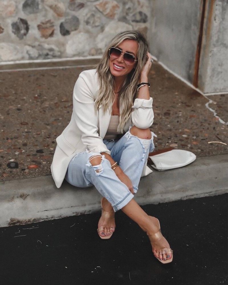 Boyfriend Jeans + Structured Blazer