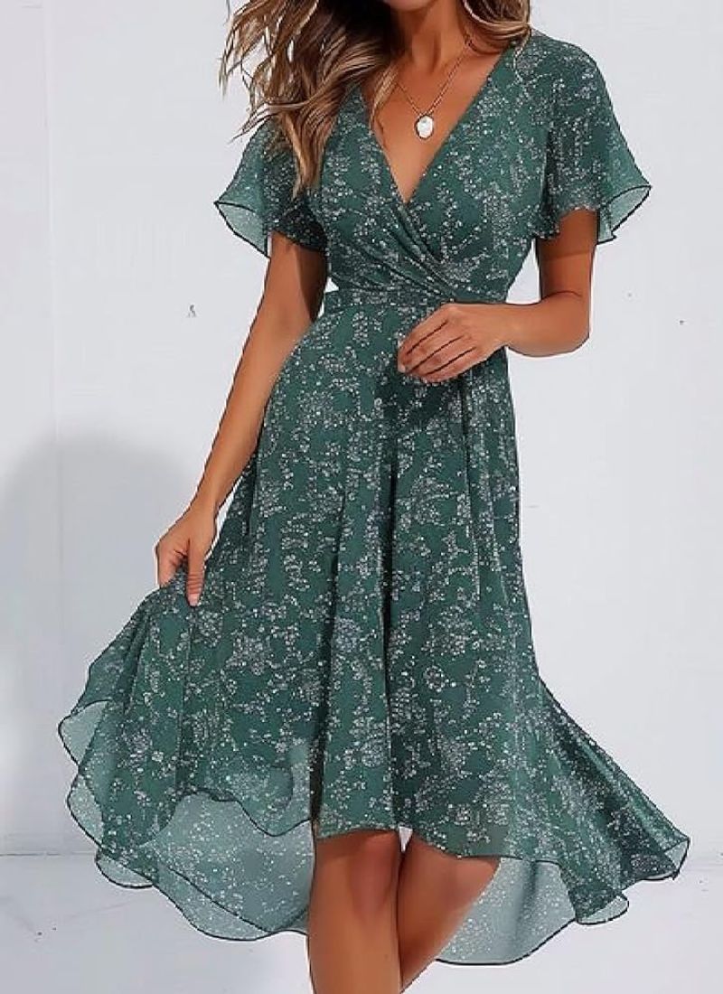 Floral Wrap Dress Wonder