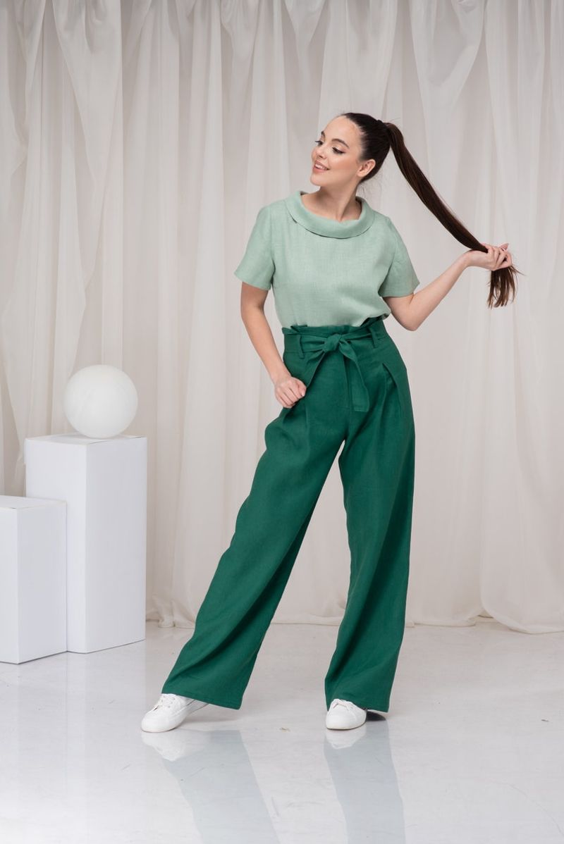 Linen Palazzo Pants