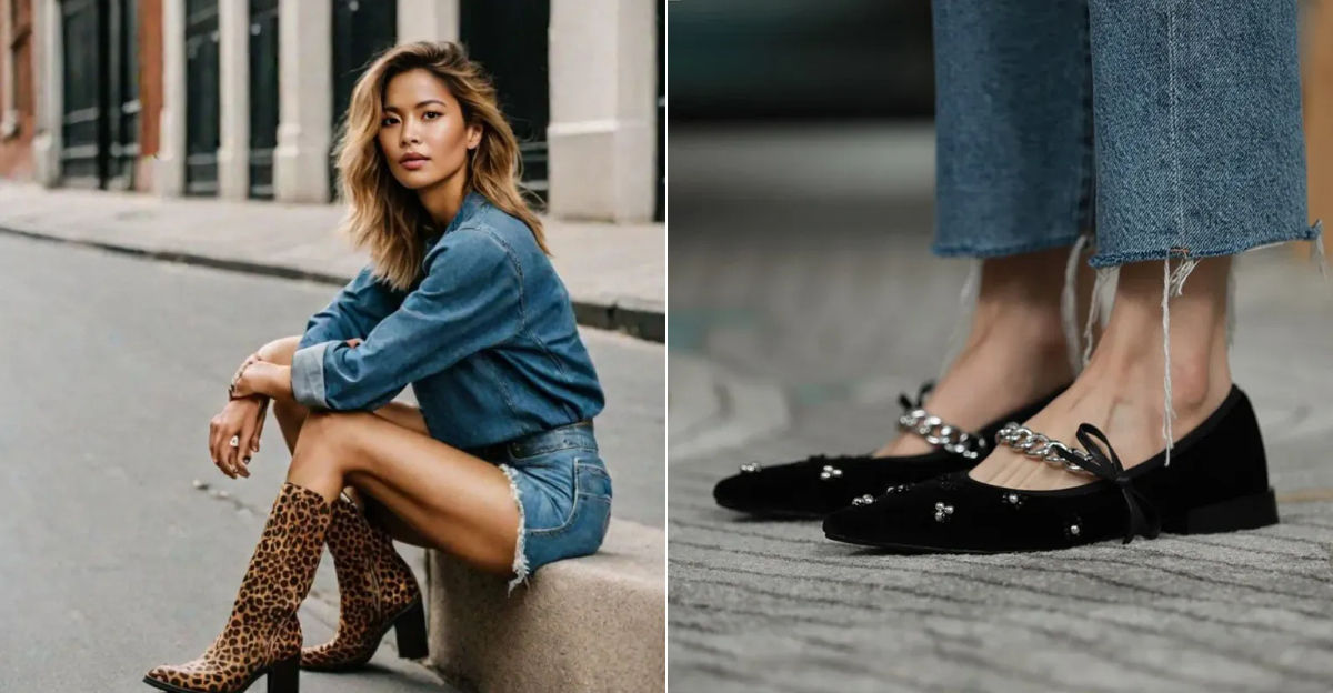 19 Shoes To Wear With A Denim Skirt For A Daring Look
