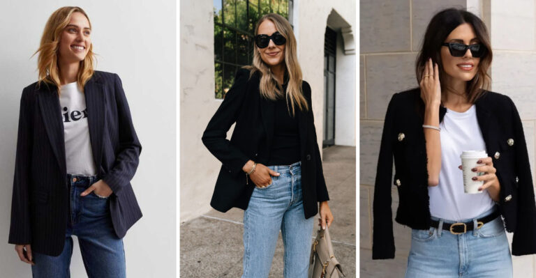 20 Blazers To Wear With Jeans And A T-Shirt When You Want To Look Cute