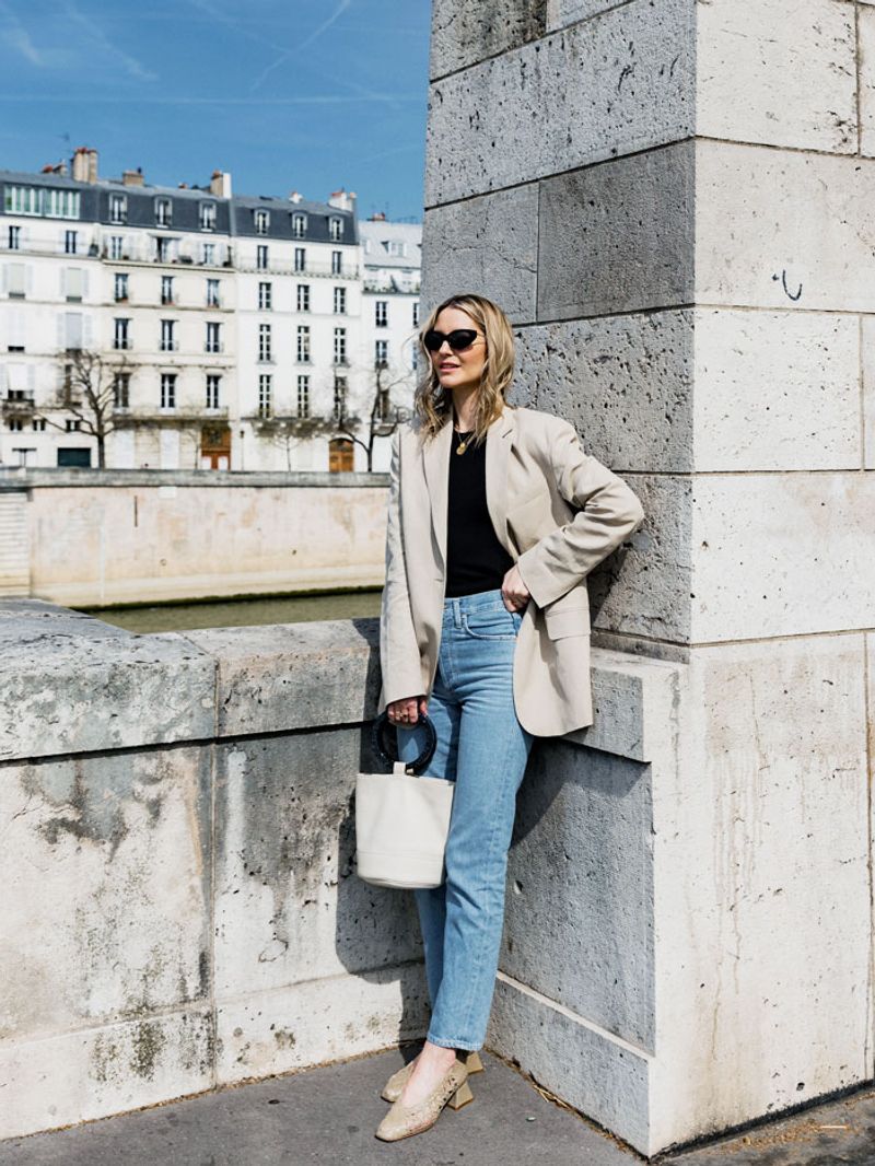 The Classic Blazer-Jeans Combo