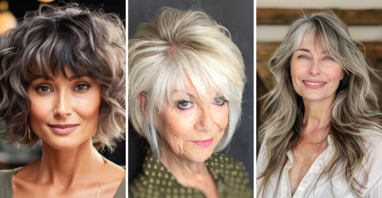 31 Elegant Bangs Styles For Women Over 60 That Complement Your Features