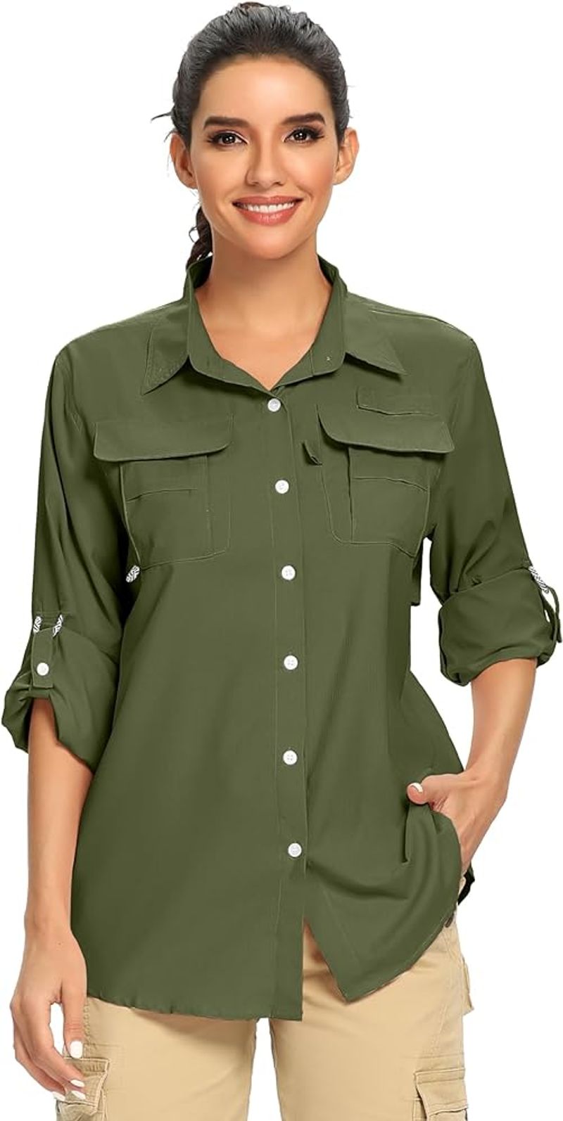 UPF-Protective Button-Down Shirts