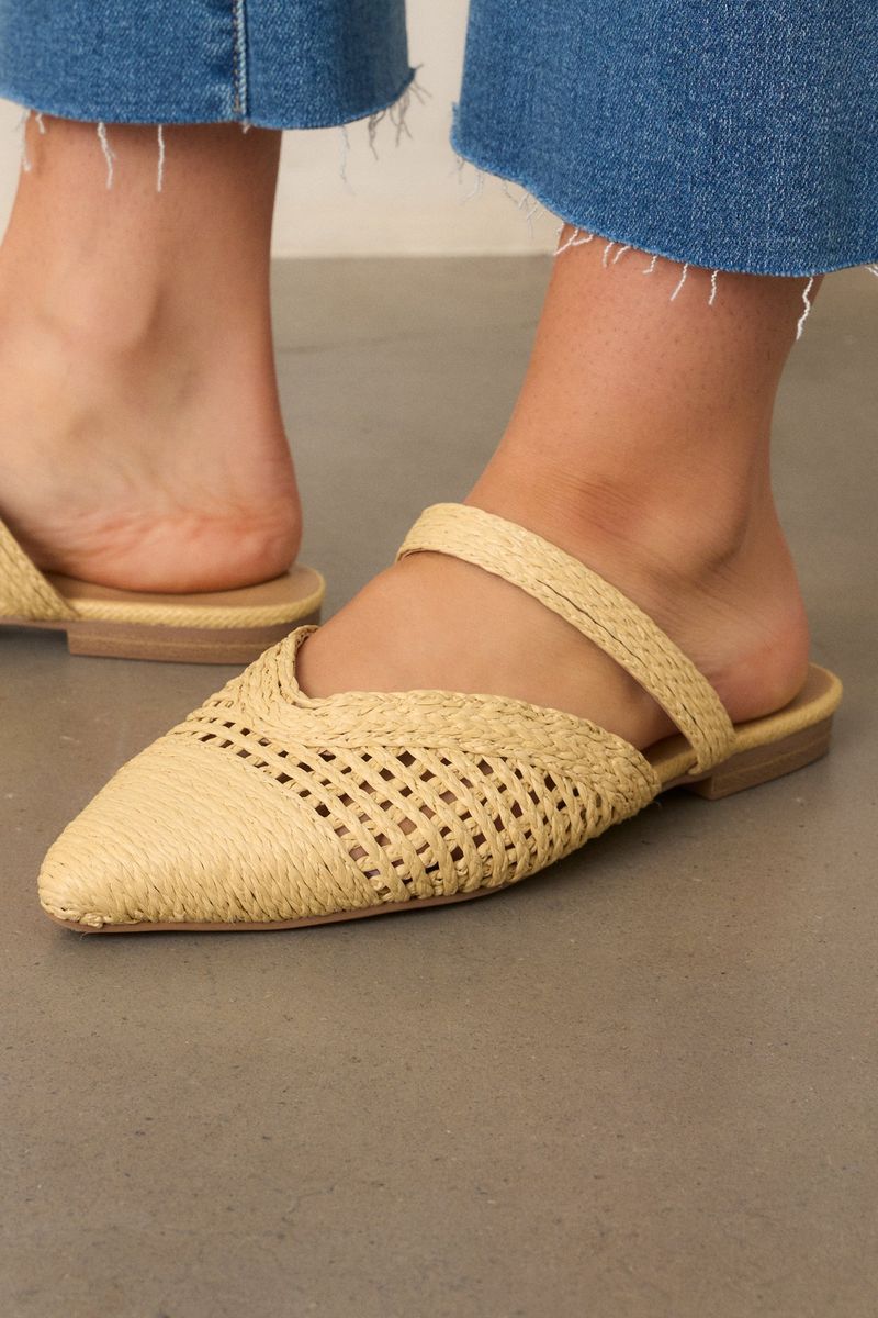 Woven Raffia Flats