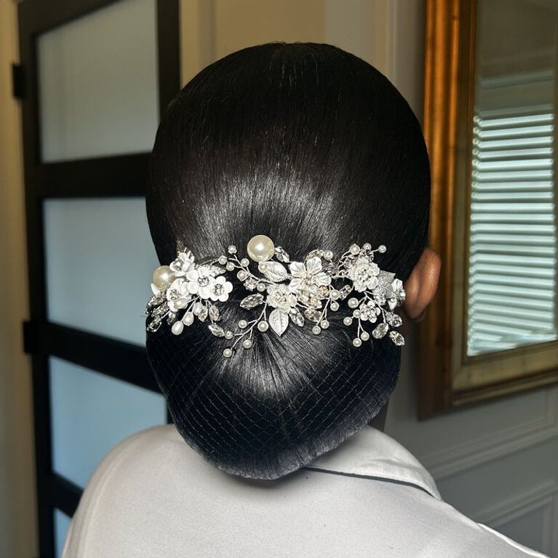 Sculptural Updo with Accessories