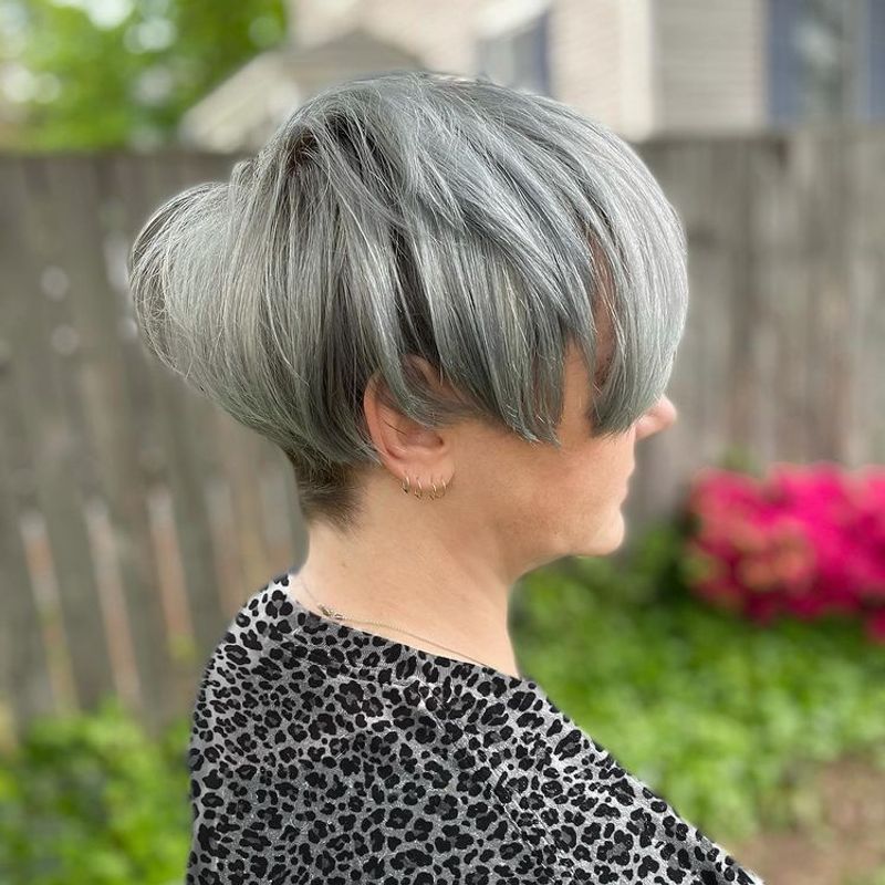 Textured Bowl Cut with Micro-Bangs