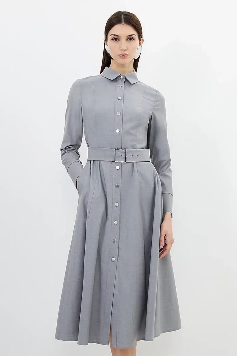 Belted Shirt Dress Beauty
