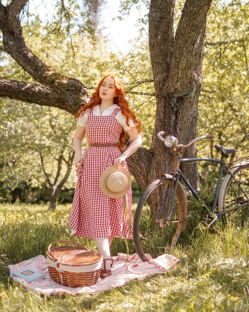 Retro Gingham Pinafore