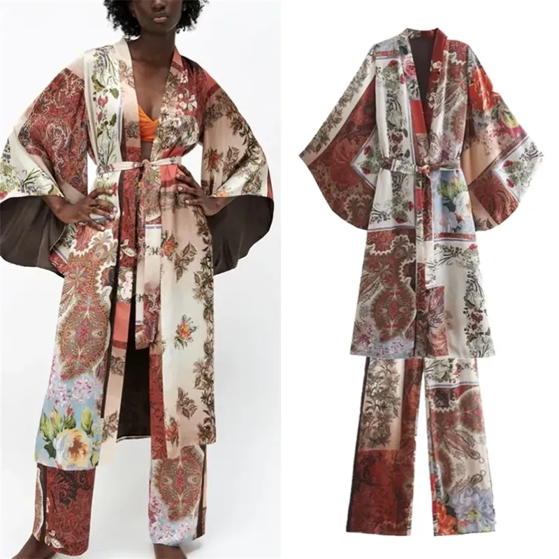 Kimono-Sleeve Silk Blend Top