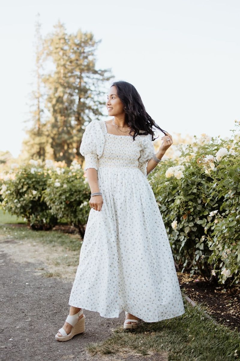 Smocked Bodice Dresses for Fluctuating Sizes