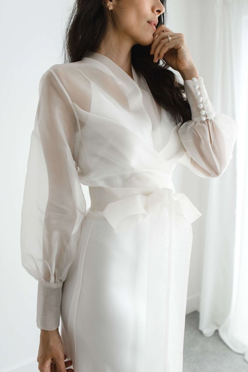 Sheer Overlay Blouses