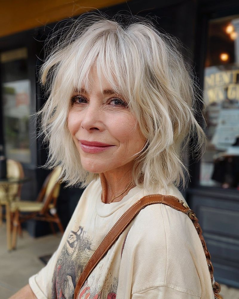 Shaggy Textured Bangs