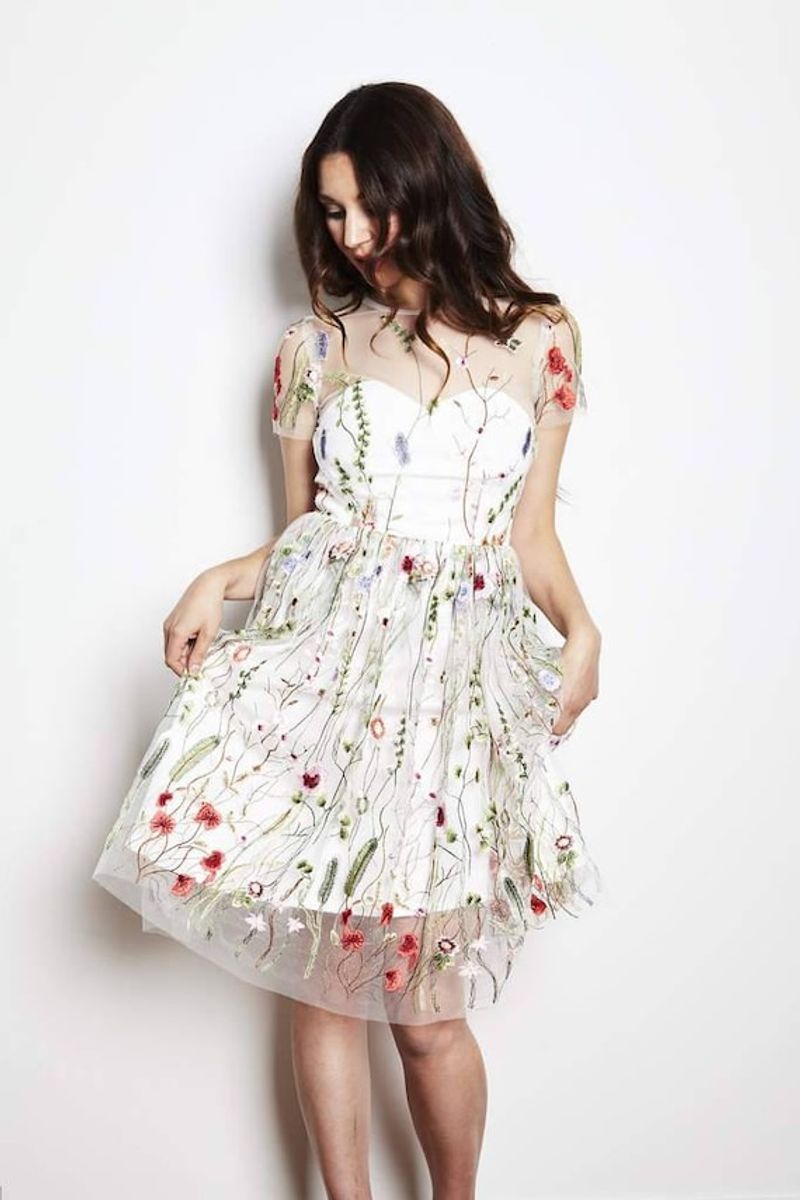 Embroidered Floral Fantasy