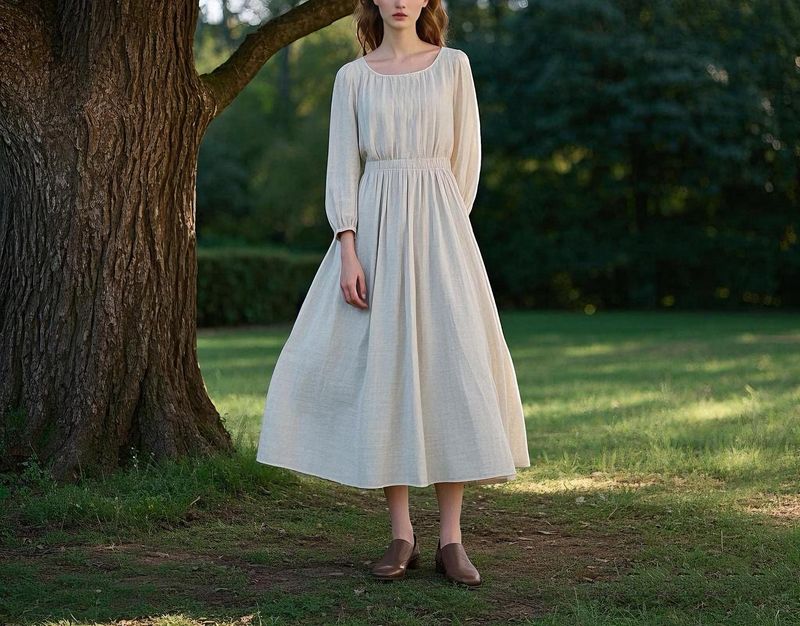 Prairie-Style Midi Dress