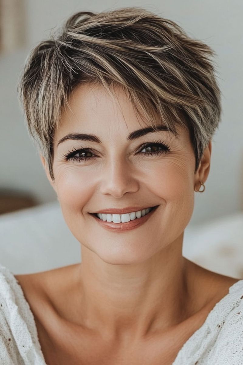Soft Pixie With Feathered Edges