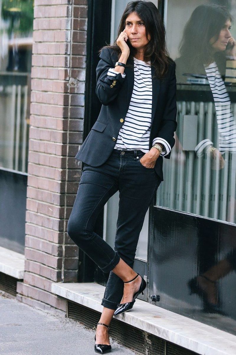 Striped Marinière With Cropped Pants