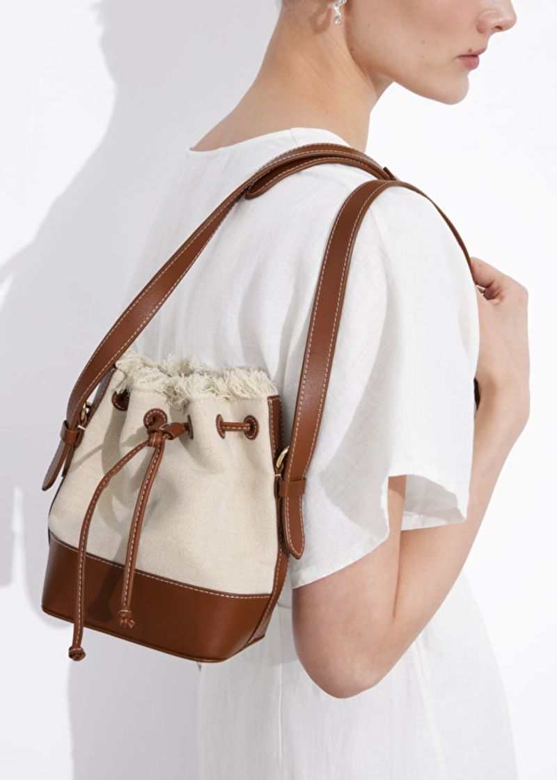 Canvas Bucket Bag