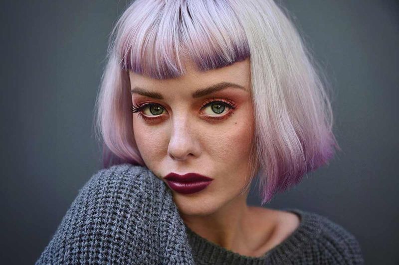 Baby Bangs with Chin-Length Pageboy